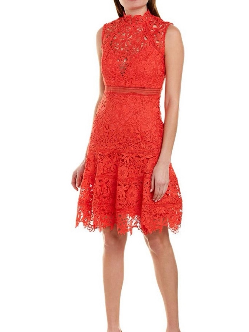 Bardot Poppy Red Lace Dress worn once